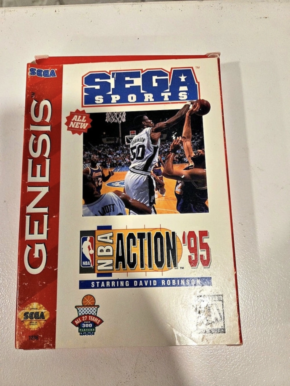 SEGA NBA Action '95 Starring David Robinson Genesis Game